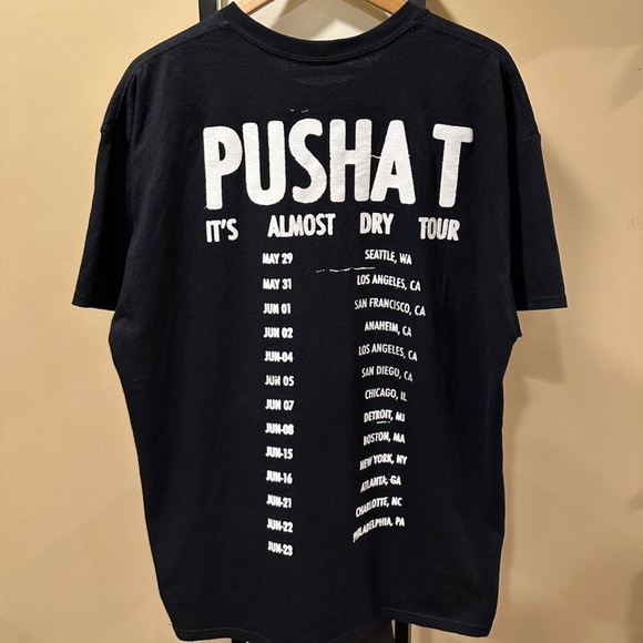 Pusha T You Know Who the Villian Is It’s Almost Dry Black T-Shirt - Picture 4 of 8